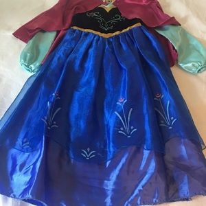 Size 7-8 Disney Store Original Frozen Princess Anna Halloween Costume Dress EUC